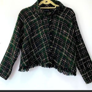 Zara Tweed Top Size Medium